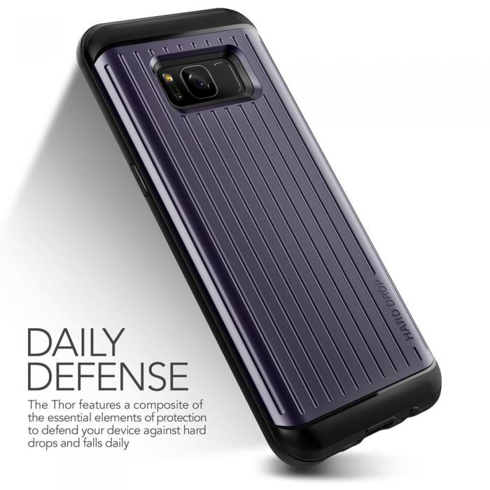 VERUS - Verus Waved Hard Drop Skal till Samsung Galaxy S8 - Orchid Grey