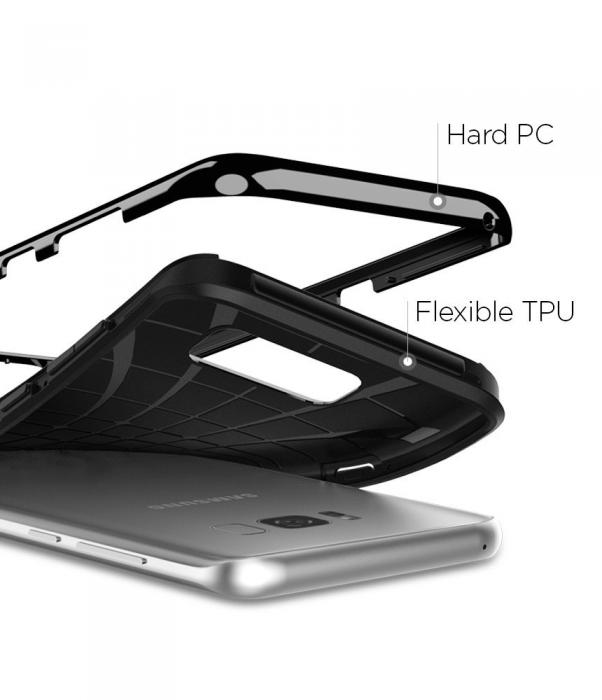 UTGATT4 - Spigen Neo Hybrid Skal till Samsung Galaxy S8 Plus - Svart