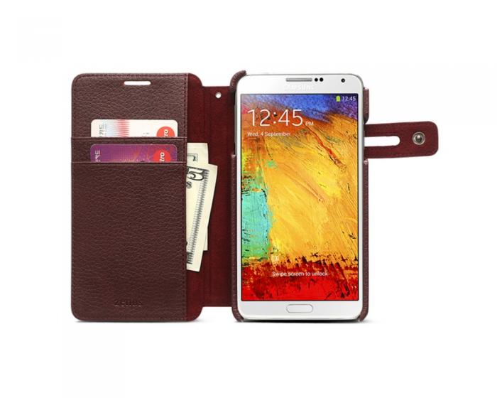 UTGATT4 - Zenus Color Edge Diary Vska till Samsung Galaxy Note 3 N9000 (Rd)