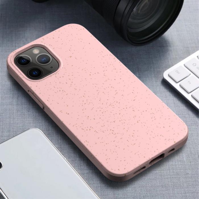 A-One Brand - Wheat Straw Eco-Vnling Mobilskal iPhone 12 Pro Max - Rosa