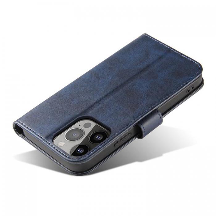 Ruhtel - Magnet Elegant Kickstand Fodral iPhone 13 - Bl