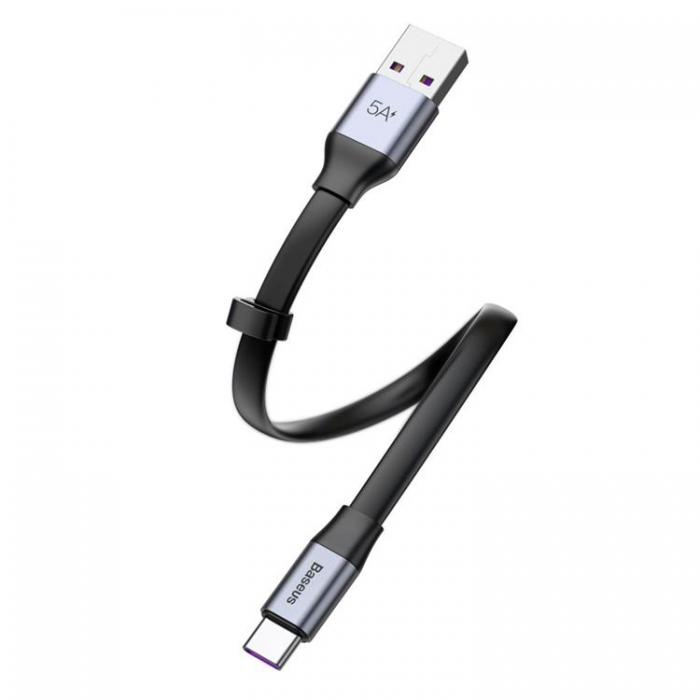 BASEUS - Baseus Simple USB-A till USB-C 40W Kabel 23cm - Gr