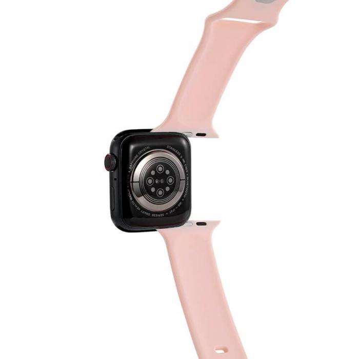 GEAR - GEAR Apple Watch 4/5/6/7/8/SE (42/44/45mm) Silikon Armband - Rosa