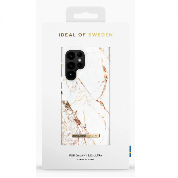 UTGATT1 - Ideal of Sweden Galaxy S22 Ultra Skal Fashion - Carrara Gold