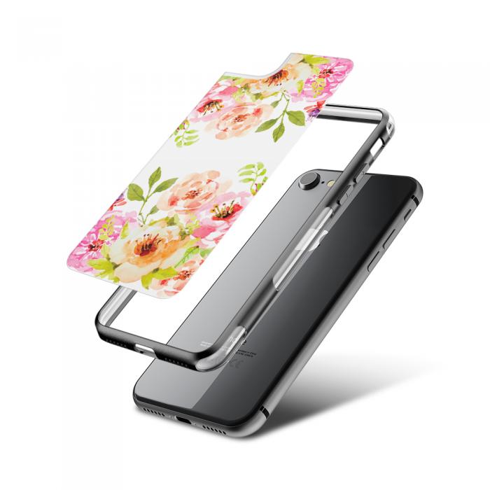 UTGATT5 - Fashion mobilskal till Apple iPhone 8 - Blommig mlning