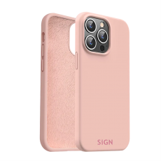 SiGN - SiGN iPhone 15 Pro Max Mobilskal Liquid Silikon - Rosa