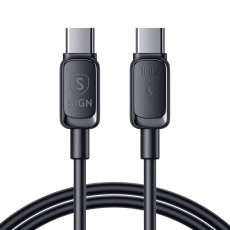 SiGN - SiGN USB-C till USB-C Kablar 3m 100W - Svart