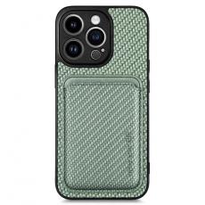 Taltech - iPhone 15 Pro Max Mobilskal Korthållare Detachable - Grön