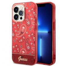 Guess - GUESS iPhone 14 Pro Max Skal Bandana Paisley - Röd