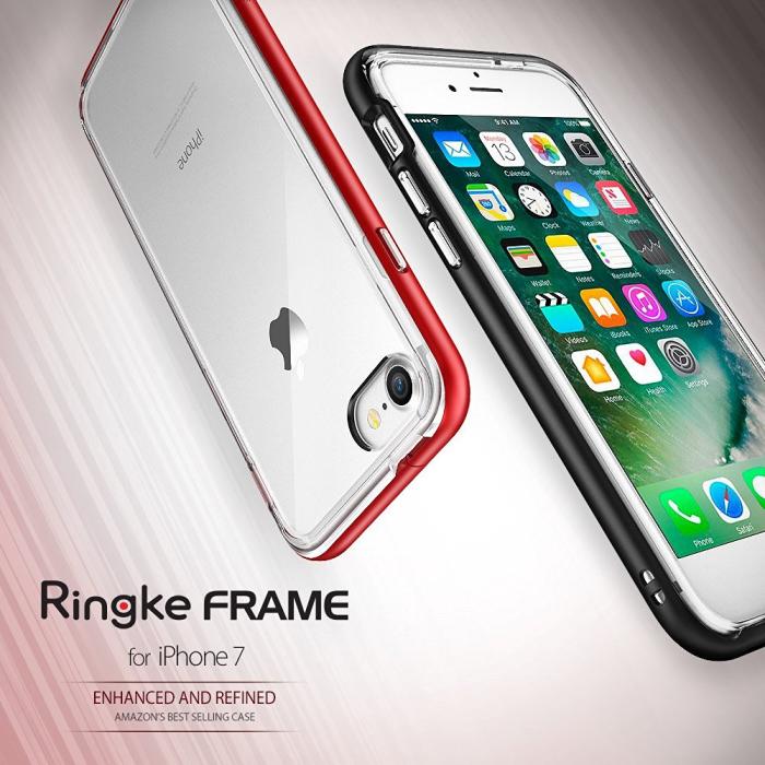 UTGATT5 - Ringke Frame Skal till Apple iPhone 8/7 - Rd