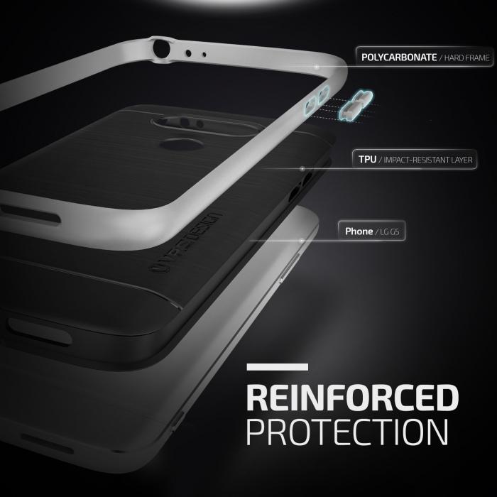 UTGATT5 - Verus High Pro Shield Skal till LG G5 - Light Silver
