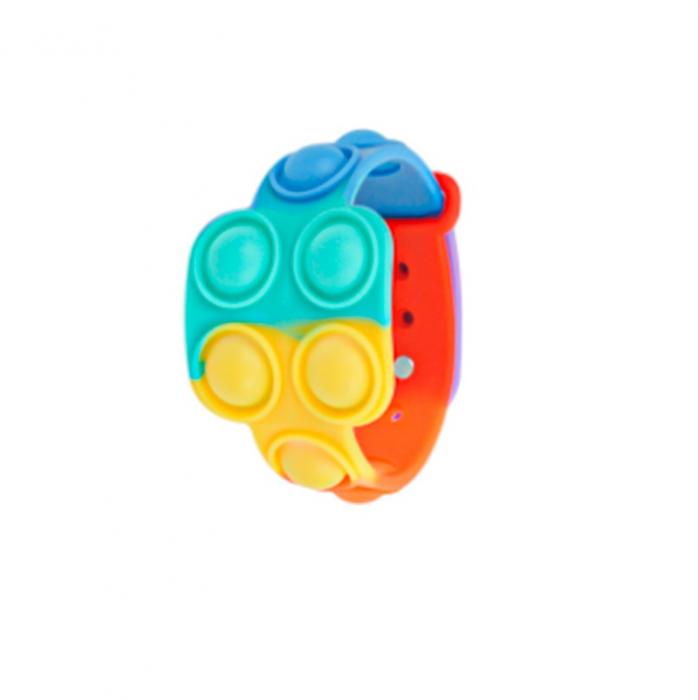 UTGATT5 - Pop it Watch / Klocka - Fidget Toy - lindra stress eller rastlshet - Regnbge