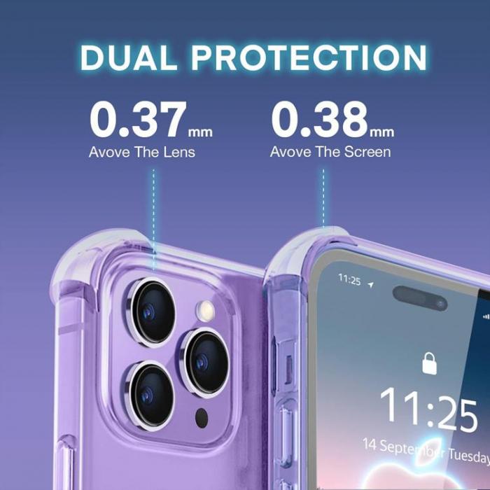 A-One Brand - Anti-drop TPU iPhone 14 Pro Max Skal - Transparent