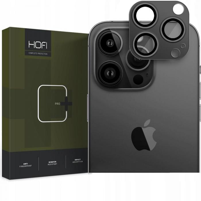 Hofi - HOFI iPhone 14 Pro/14 Pro Max Kameralinsskydd i Hrdat Glas Fullcam Pro+ - Svart