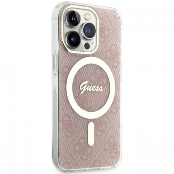 Guess - Guess iPhone 13 Pro Mobilskal MagSafe 4G - Rosa
