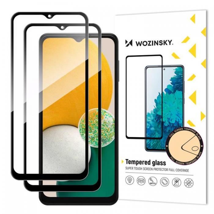 Wozinsky - [2 PACK] Wozinsky Hrdat Glas Galaxy A13 5G - Svart