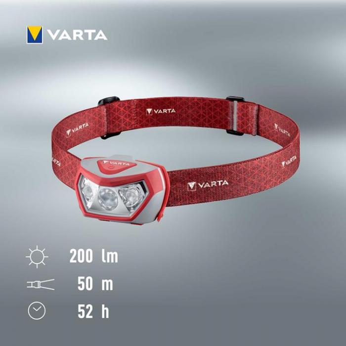 VARTA - Varta Pannlampa Outdoor Sports H20 Pro - Rd