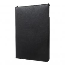 A-One Brand - iPad 9.7 (2017/2018/Air/Air2) Fodral Litchi - Svart