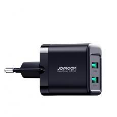 Joyroom - Joyroom Nätladdare 2xUSB-A 12W 2.4A - Svart