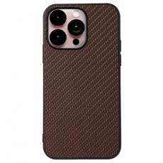 A-One Brand - iPhone 14 Pro Skal Carbon Fiber - Brun