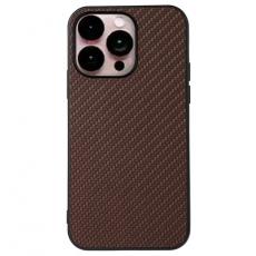 A-One Brand - iPhone 14 Pro Max Skal Carbon Fiber - Brun