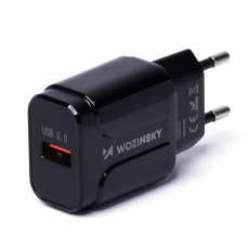 Wozinsky - Wozinsky Väggladdare USB 3.0 - Svart