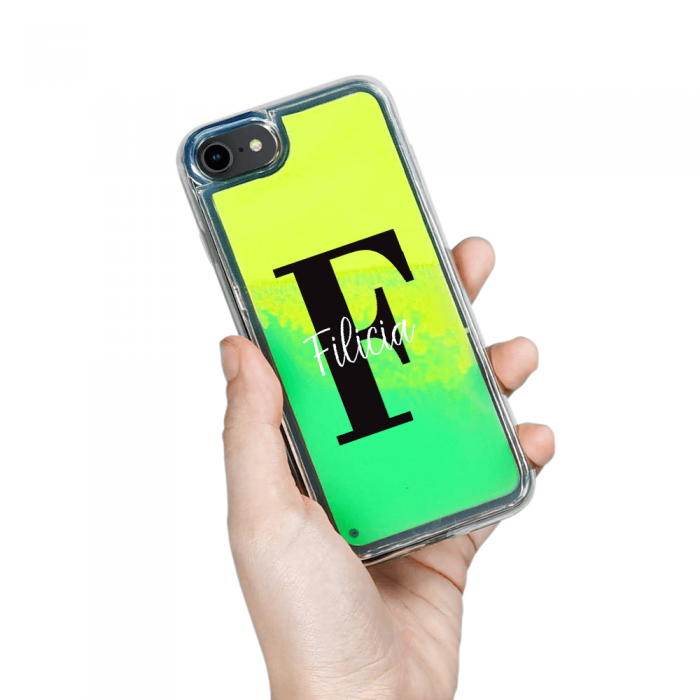 UTGATT5 - Designa Sjlv Neon Sand skal iPhone 6/7/8/SE 2020 - Grn