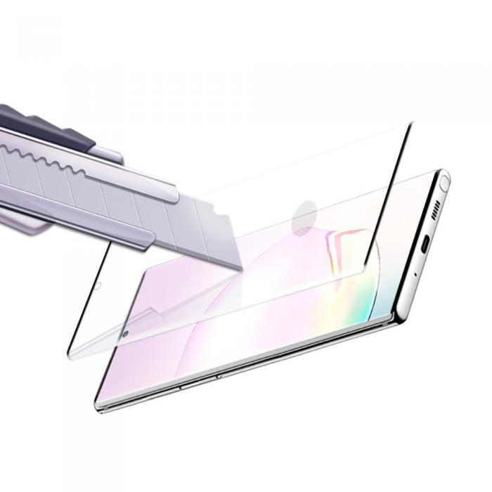Mocolo - Mocolo 3D Curved Hrdat Glas Skrmskydd fr Galaxy Note 20 Ultra - Svart