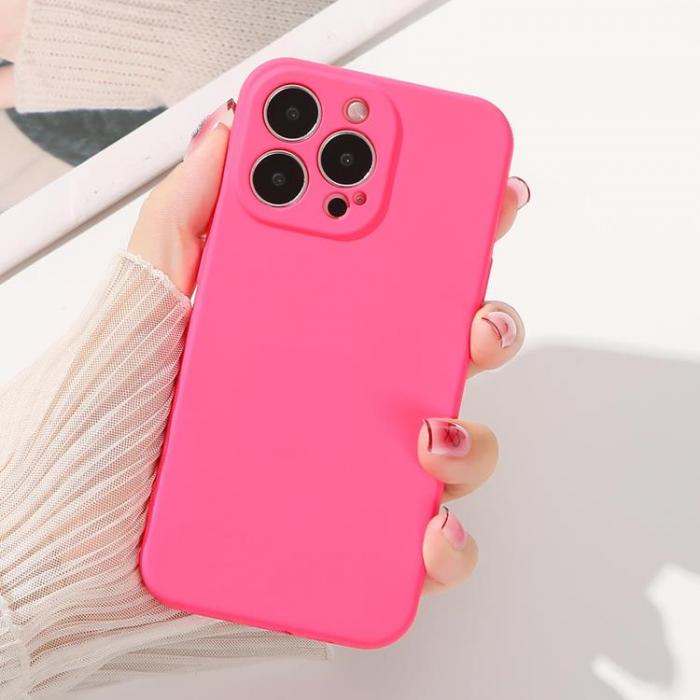 A-One Brand - iPhone 13 Pro Skal Silicone - Fuchsia