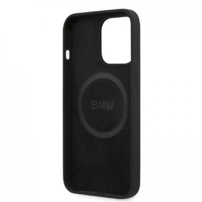 BMW - Etui BMW iPhone 13 Pro Skal Magsafe Silicone Signature Logo - Svart