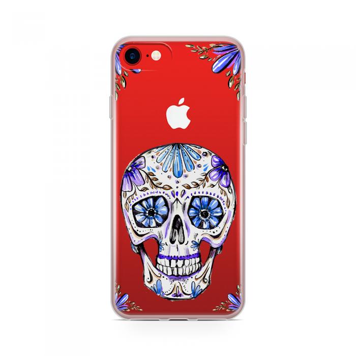 UTGATT5 - Skal till Apple iPhone 7 - Blue Skull