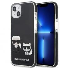 KARL LAGERFELD - Karl Lagerfeld TPE Karl & Choupette Skal iPhone 13 Mini - Svart