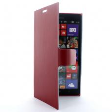 Doormoon - Doormoon Äkta Läder väska till Nokia Lumia 1520 (Röd)