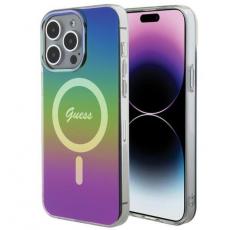 Guess - Guess iPhone 15 Pro Mobilskal Magsafe IML Iridescent - Svart