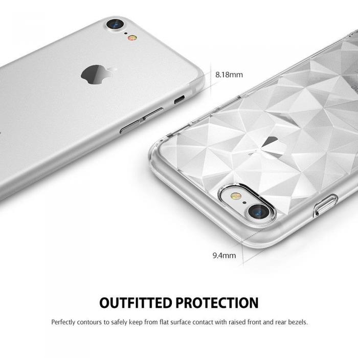 UTGATT5 - Ringke Air Prism Skal till Apple iPhone 8/7 - Clear