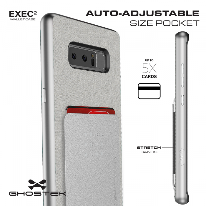 UTGATT5 - Ghostek Exec 2 Skal till Samsung Galaxy Note 8 - Silver