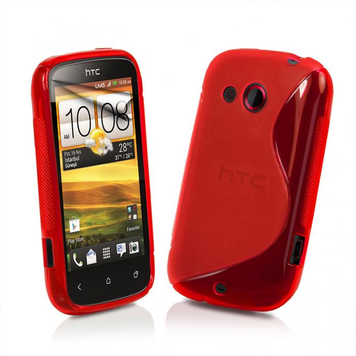 UTGATT4 - FlexiCase Skal till HTC Desire C A320e - (Rd)