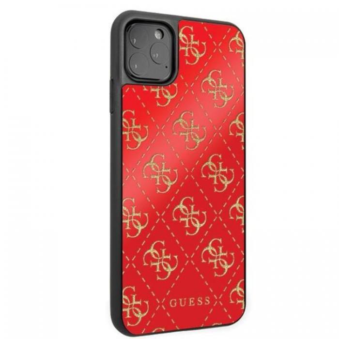 Guess - Guess 4G Double Layer Glitter Skal iPhone 11 Pro Max - Rd