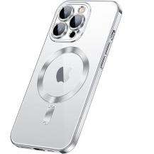 A-One Brand - iPhone 15 Mobilskal Magsafe Electroplating - Silver