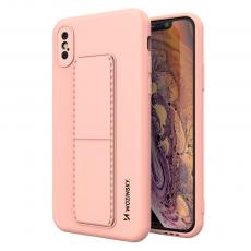 Wozinsky - Wozinsky Kickstand Silicone Skal iPhone Xs Max - Rosa