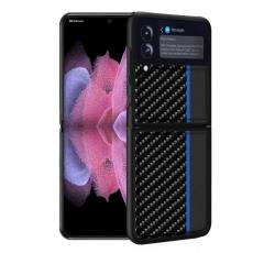 A-One Brand - Carbon Stripe mobilskal till Samsung Galaxy Z Flip 3 - Blå