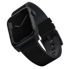 UNIQ - UNIQ Straden Apple Watch Läder 42/44/45mm - Svart