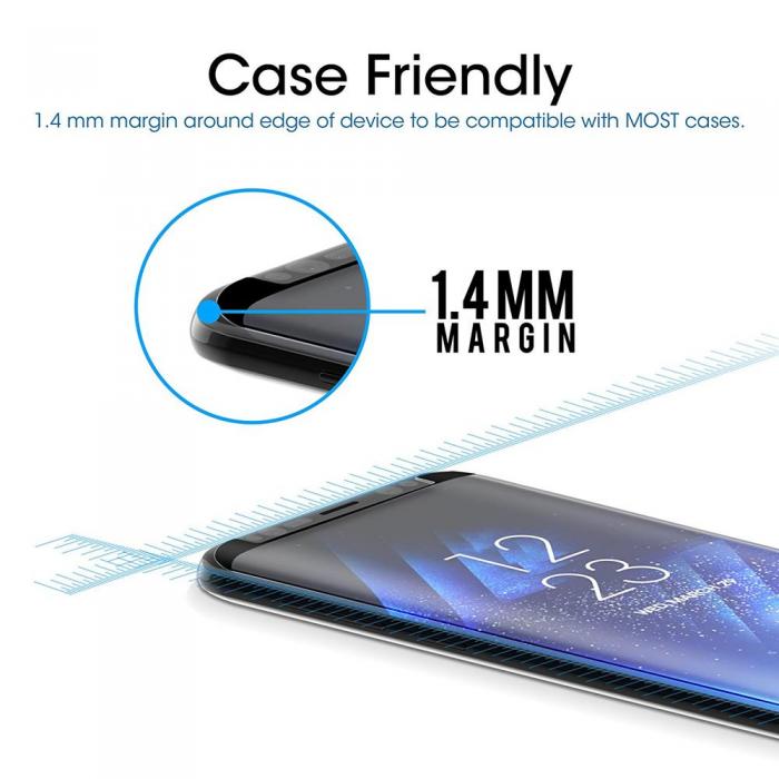 UTGATT5 - CoveredGear Edge to Edge hrdat glas till Samsung Galaxy S8 Plus - Svart