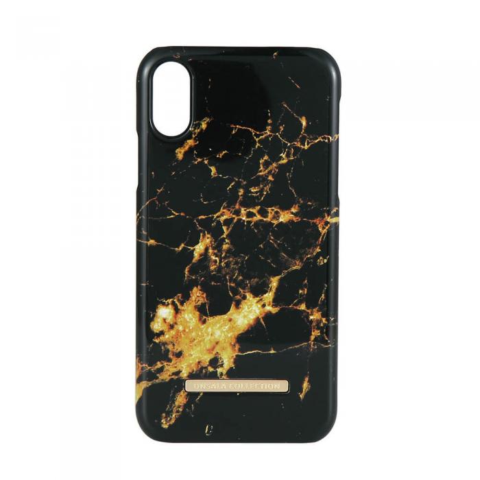 UTGATT1 - Onsala Collection mobilskal till iPhone Xs Max - Shine Goldmine Marble