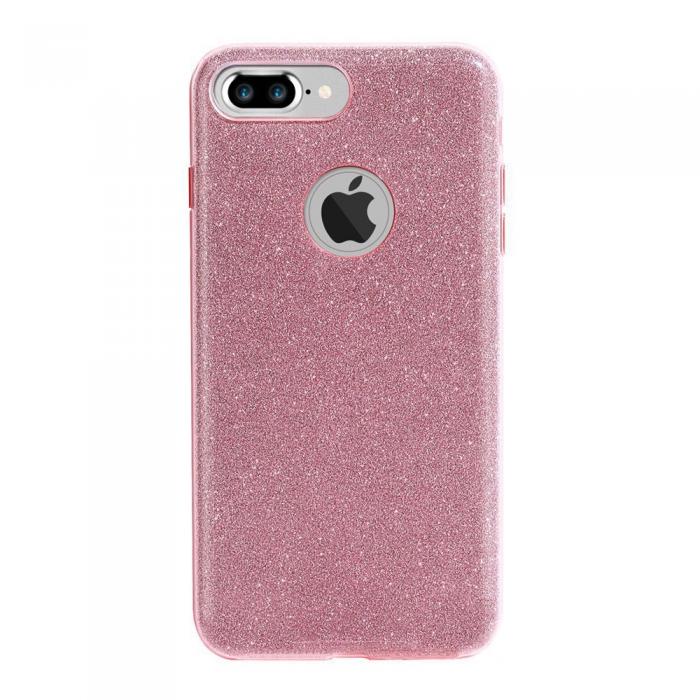 UTGATT5 - FSHANG Glittery Glossy skal till iPhone 7 Plus - Rosa