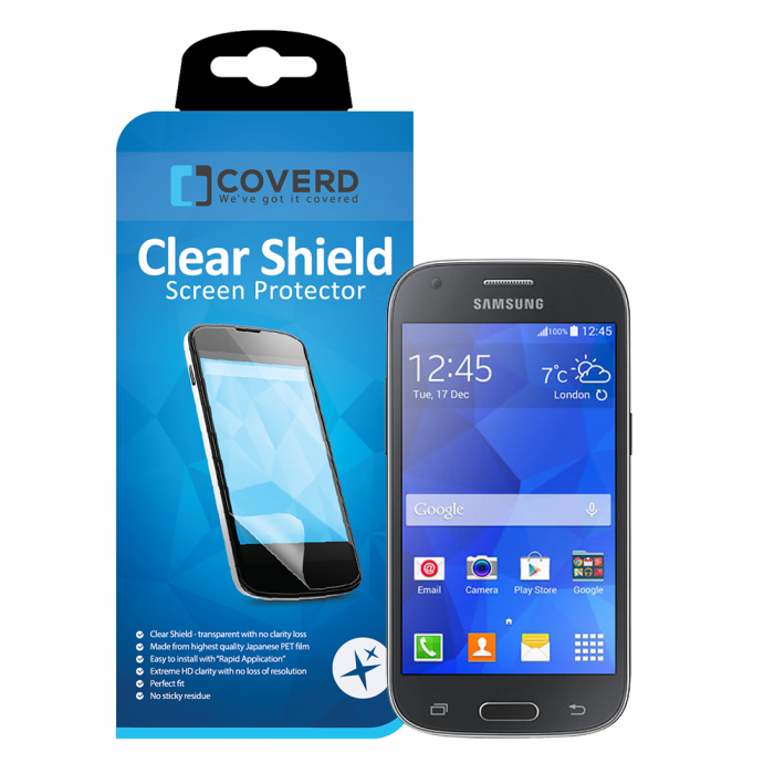 UTGATT5 - CoveredGear Clear Shield skrmskydd till Samsung Galaxy Ace 4