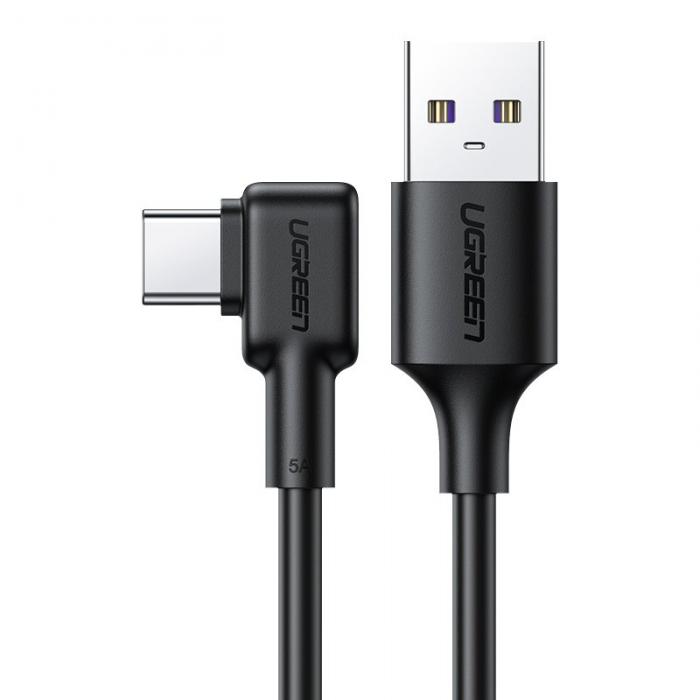 UTGATT5 - UGreen elbow USB Type C snabb laddningsKabel 3.0 1,5 m Svart