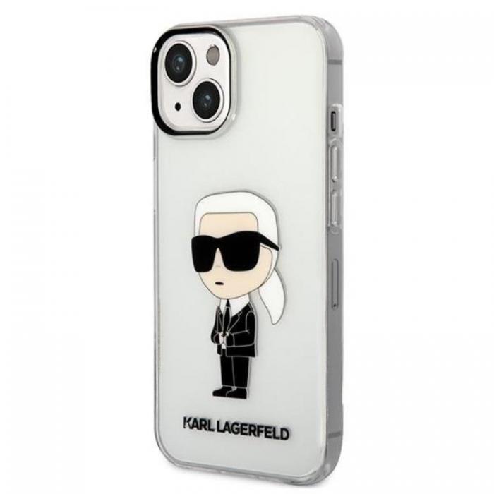 UTGATT1 - Karl Lagerfeld iPhone 14 Skal IML NFT Ikonik - Transparent