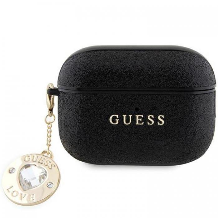 Guess - Guess AirPods Pro 2 Skal Fixed Glitter Heart Diamond Charm