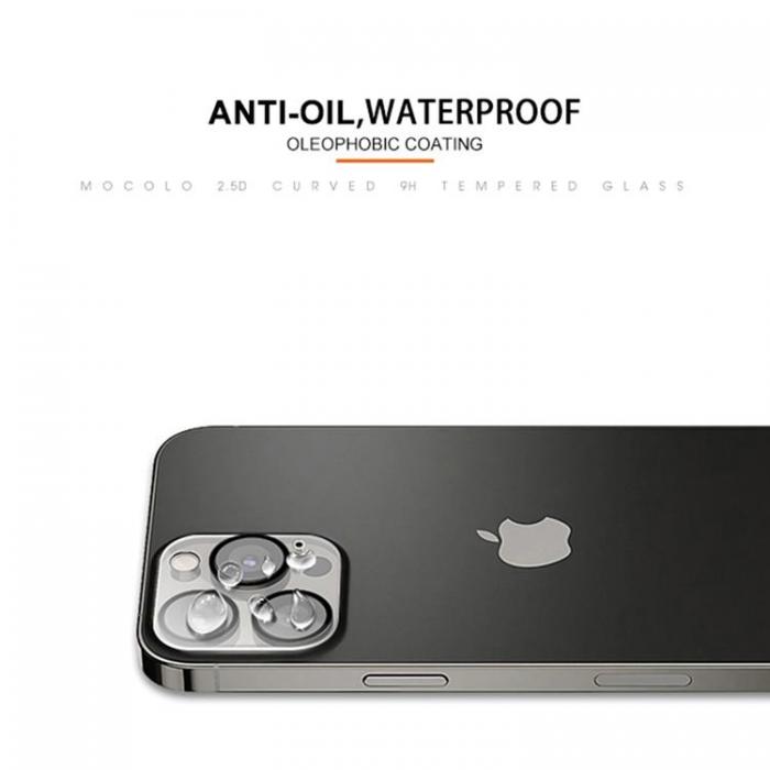 Mocolo - MOCOLO iPhone 14 Pro Max KameraLinsskydd i Hrdat Glas 9H - Clear